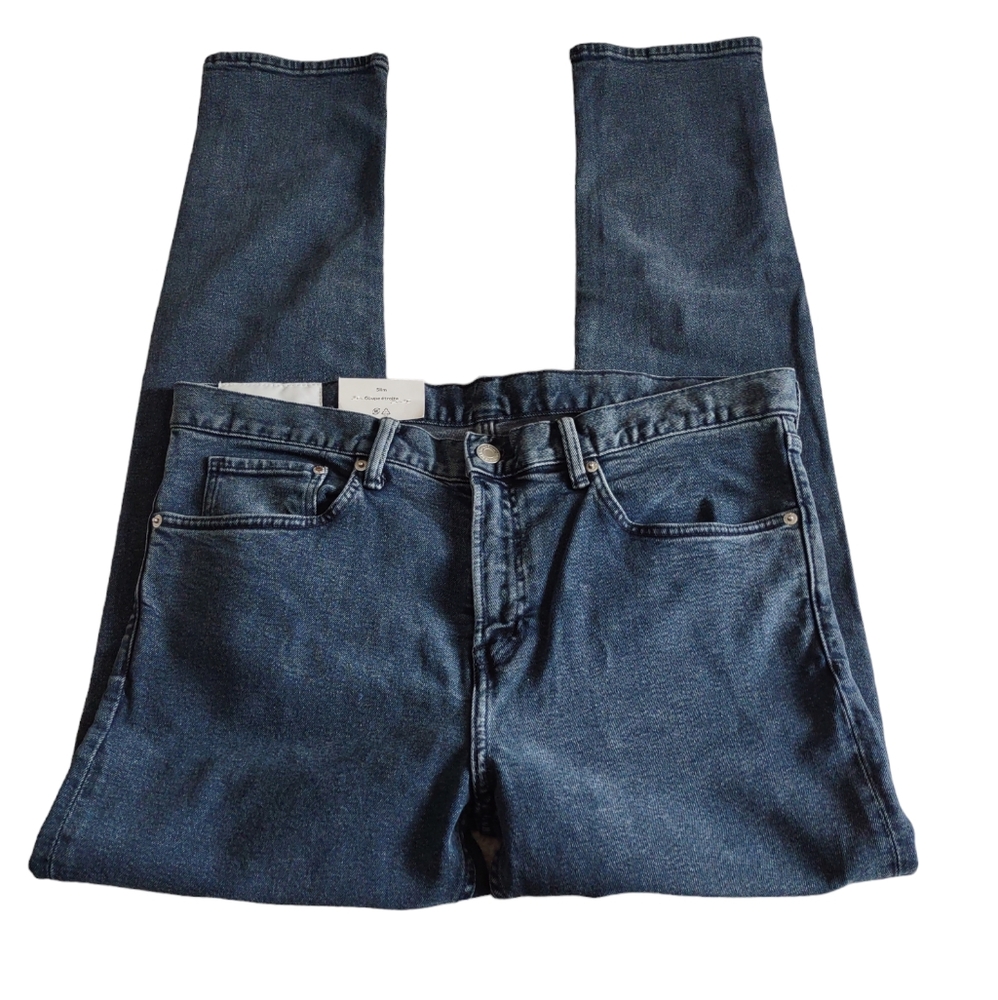 NWT H&M 38/32 Slim Coupe Etroite Men's Blue Jeans